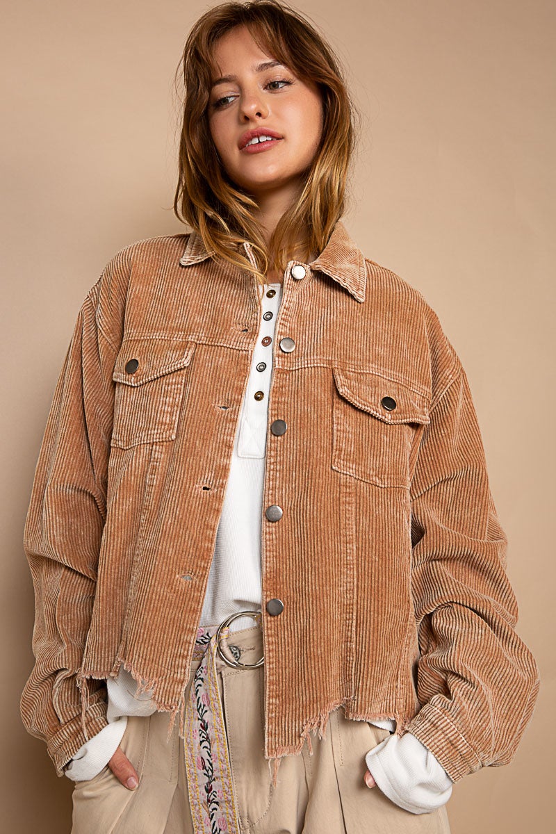 Corduroy Distressed Jacket