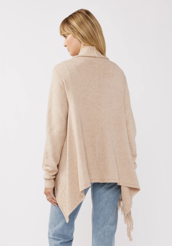 Cowl neck wrap cardigan clearance