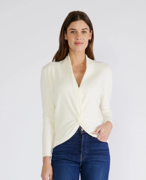 Twist front pullover discount